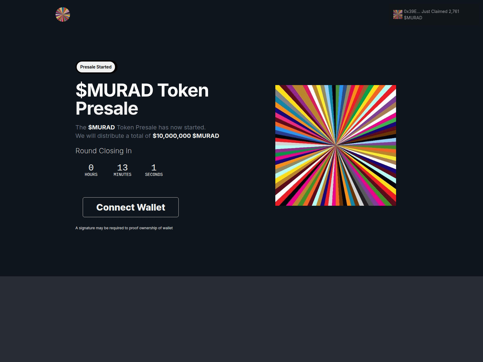 Screenshot of sale-muradcoinapp.pages.dev