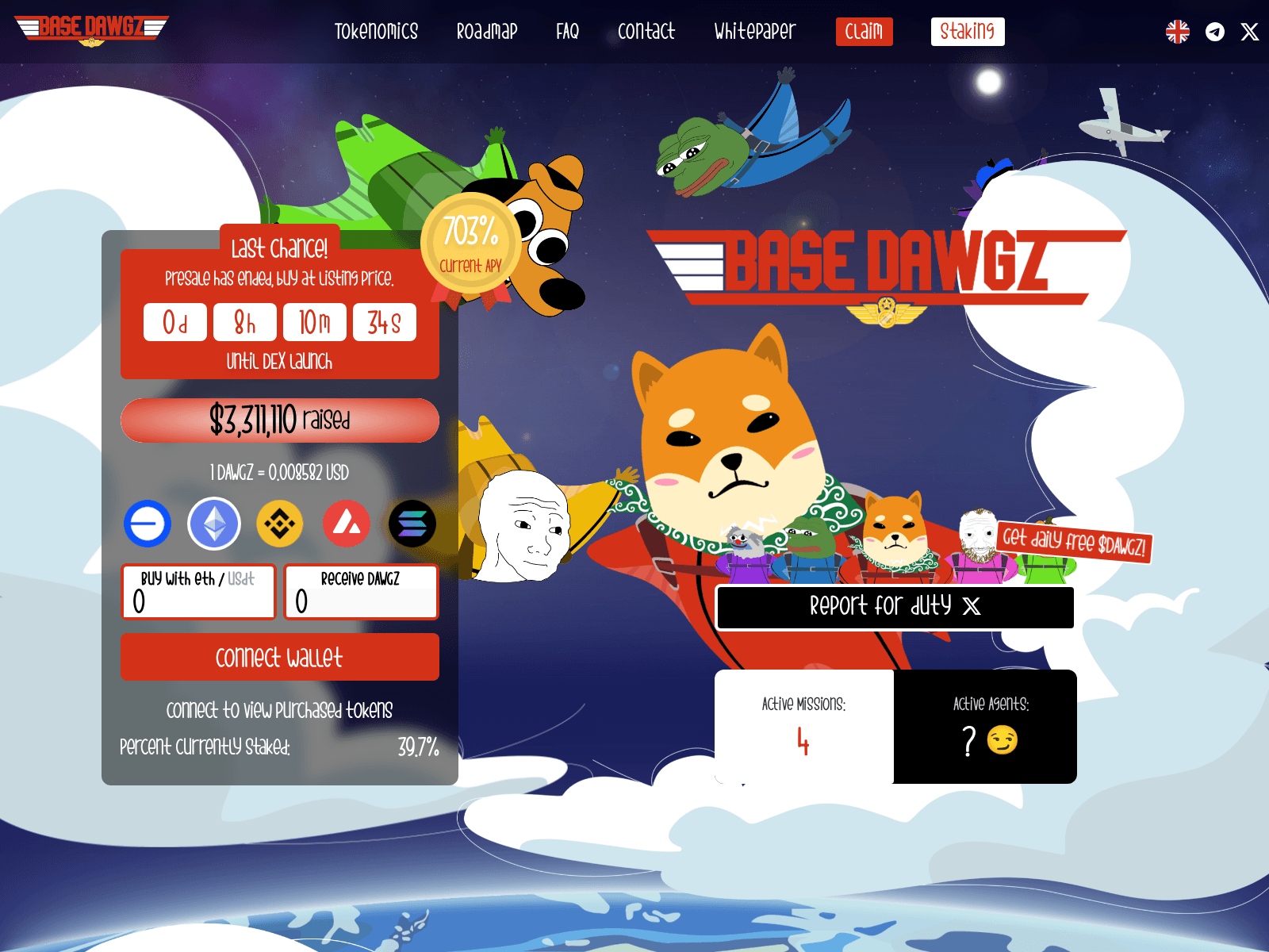 Screenshot of basedawgz-app.pages.dev