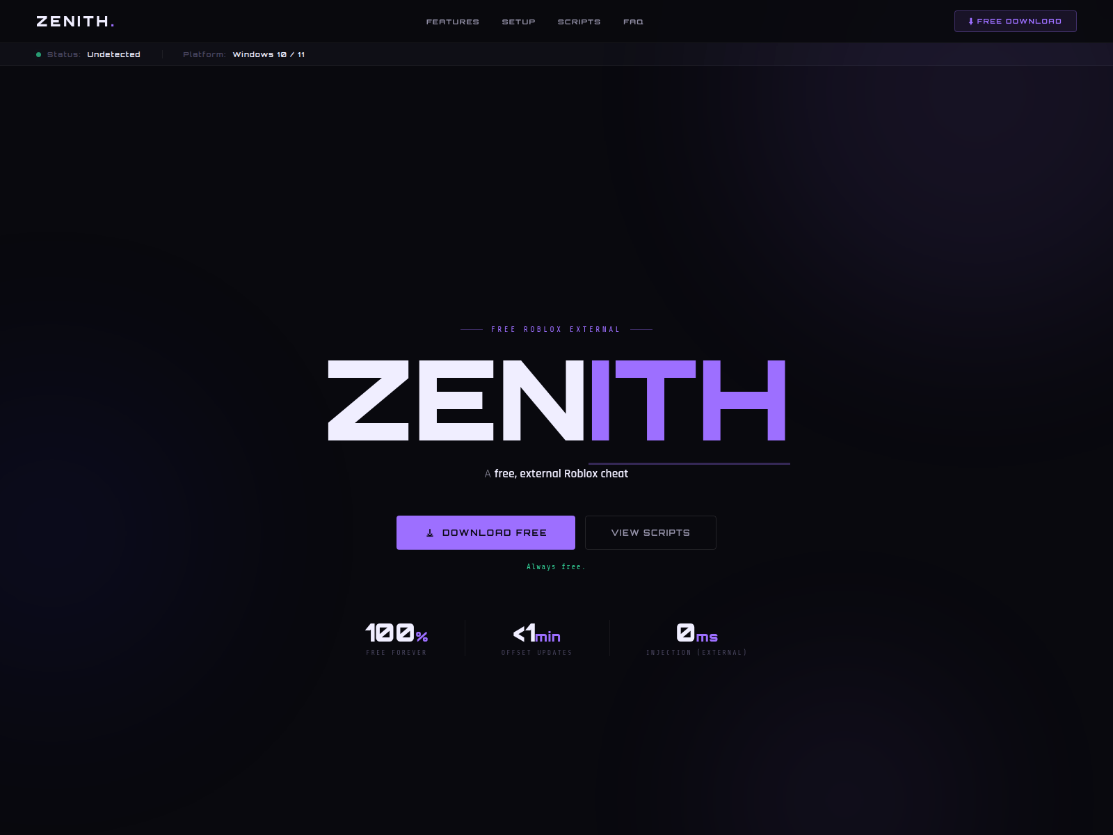 Screenshot of zenithexternal.pages.dev