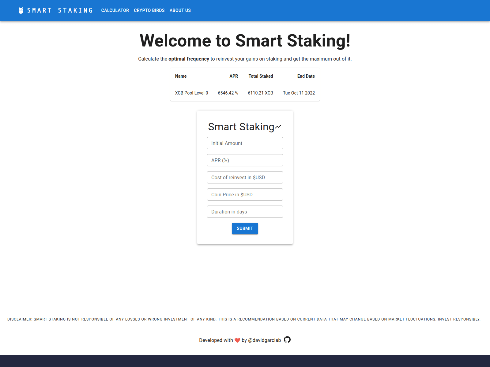 Screenshot of smart-staking.pages.dev