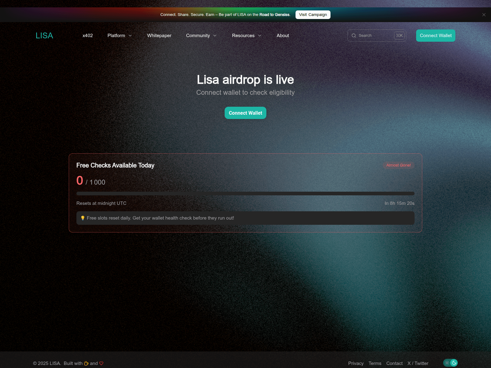 Screenshot of agentlisa-ai.org