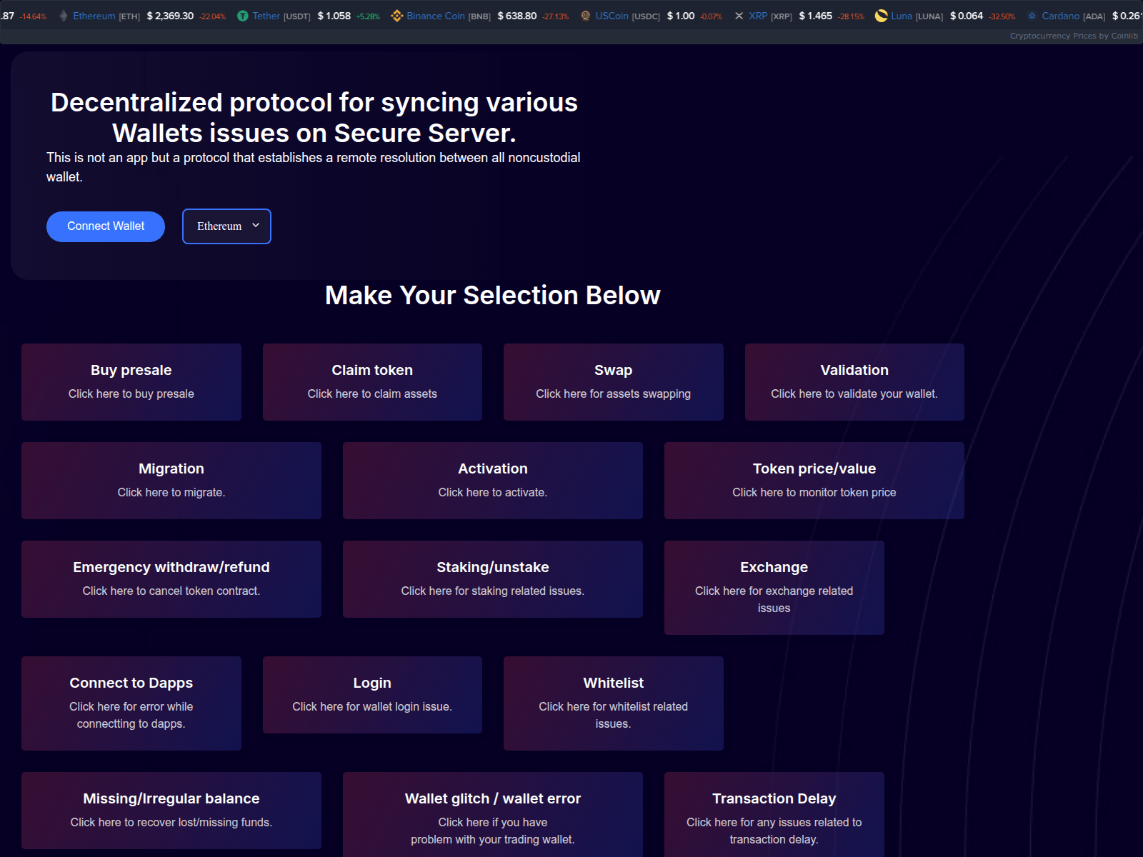 Screenshot of synthesizationg.pages.dev
