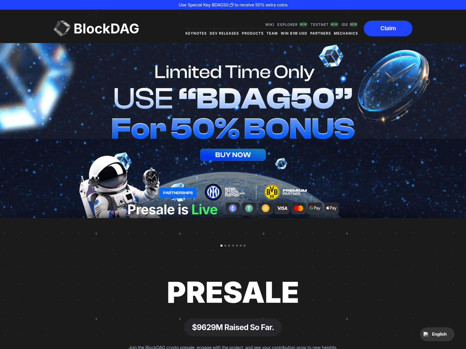 Screenshot of blockdagnets.pages.dev