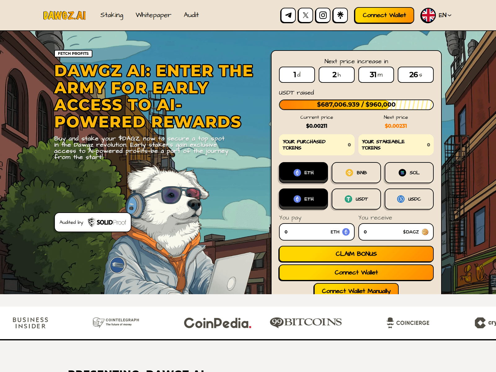 Screenshot of dawgz-claim.pages.dev