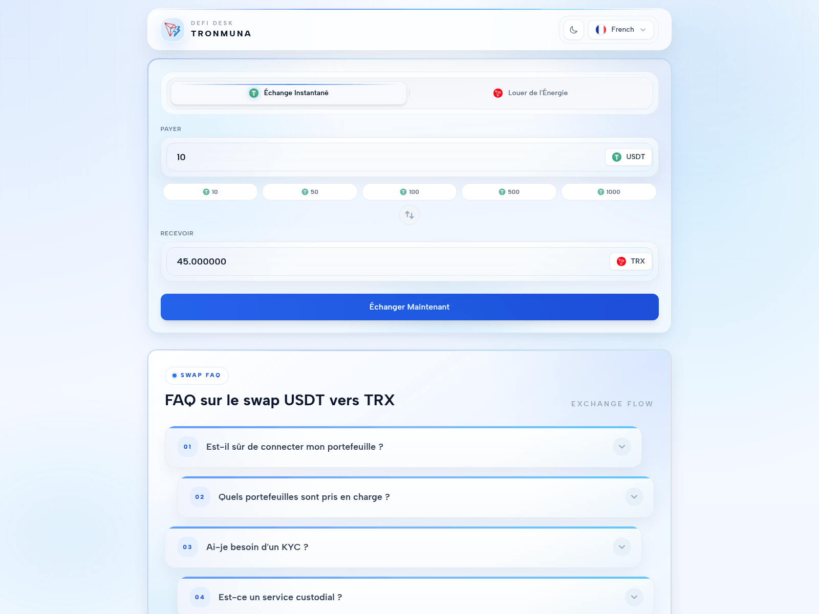 Screenshot of tronmuna.online
