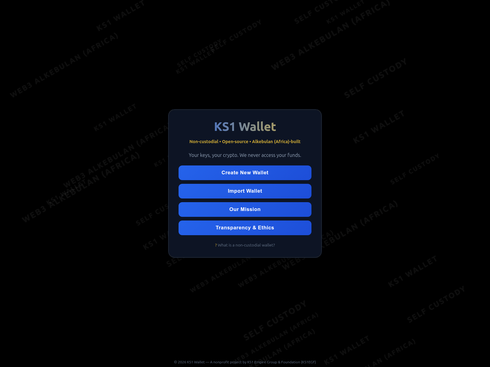 Screenshot of ks1-wallet.pages.dev