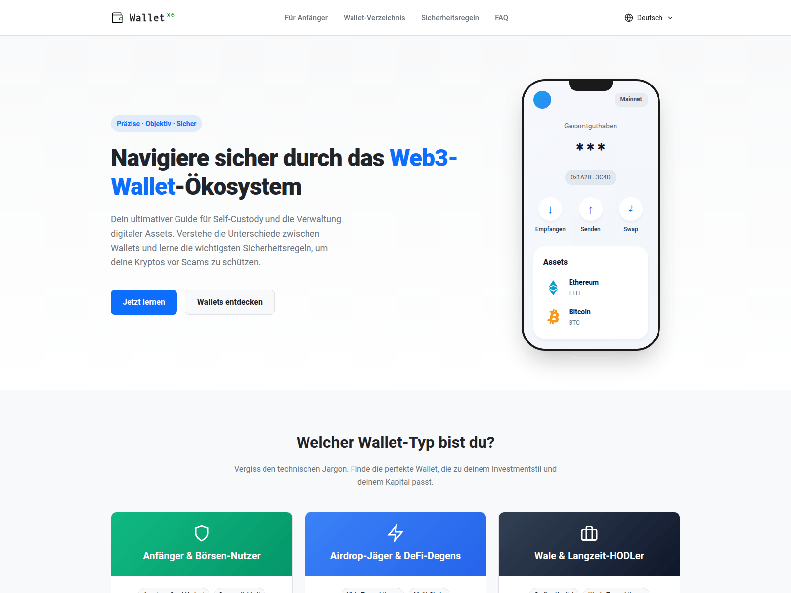 Screenshot of walletx6.com