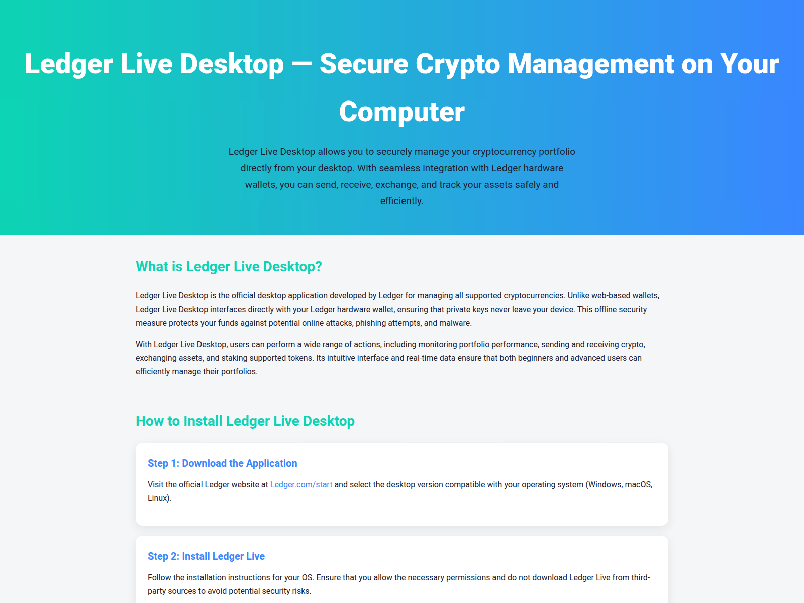 Screenshot of desktop-ledgarcom.pages.dev