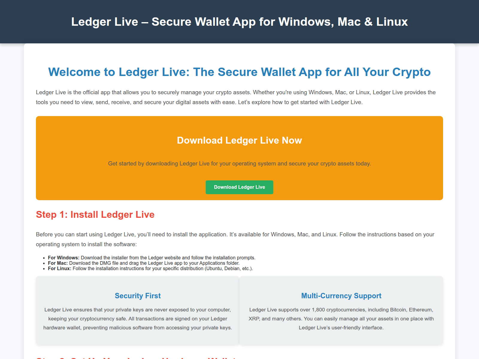 Screenshot of ldger-live-intro.pages.dev
