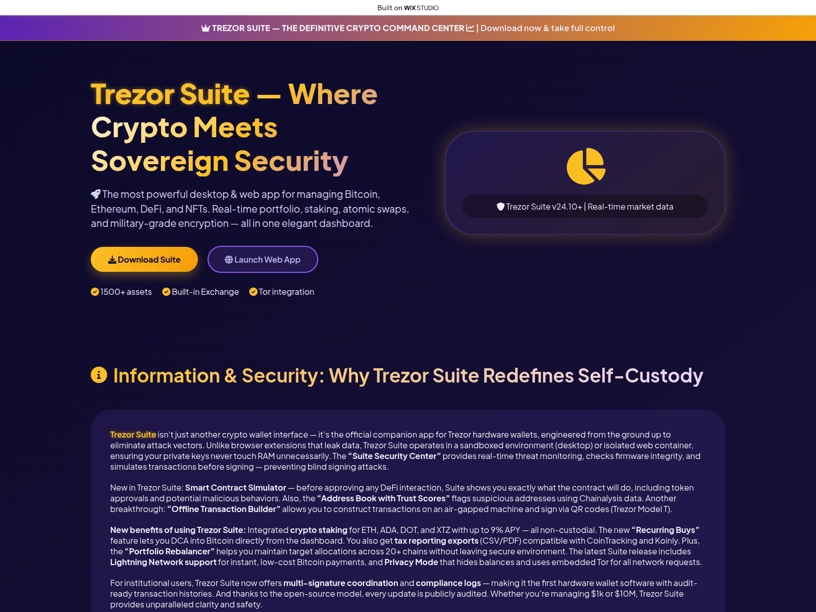 Screenshot of official-suiteen.wixstudio.com