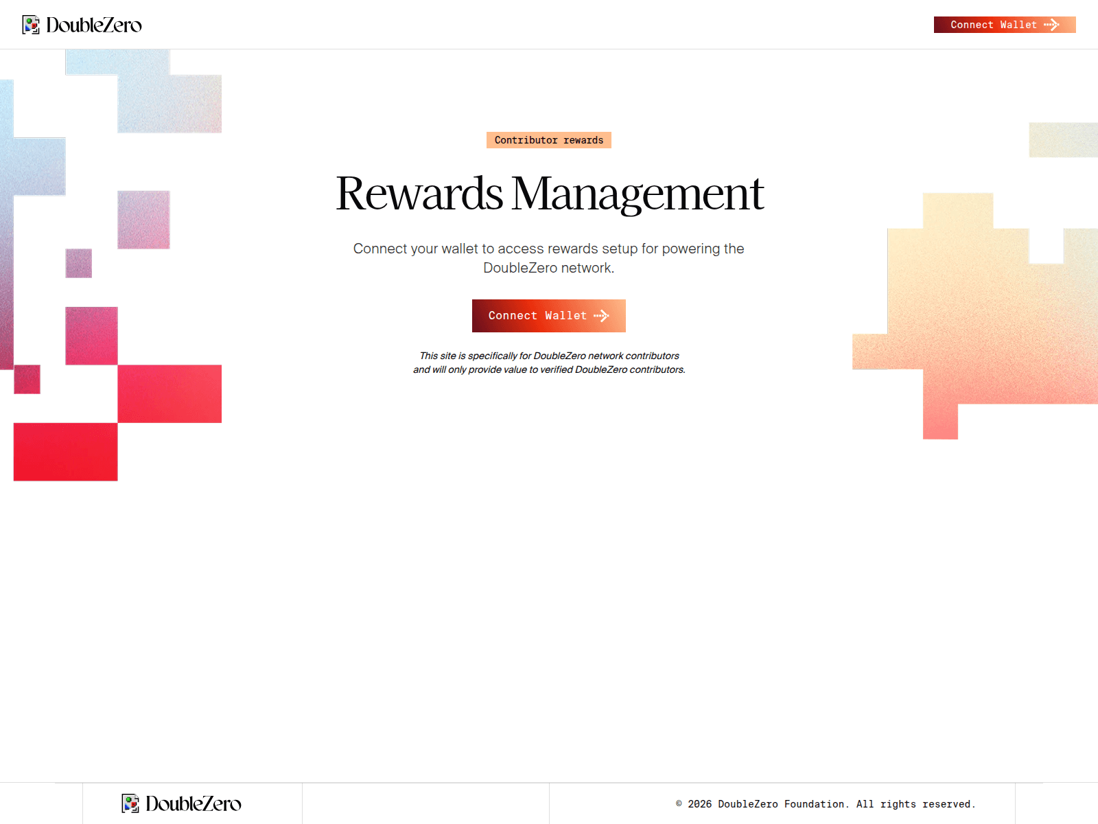 Screenshot of doublezero-rewards.vercel.app