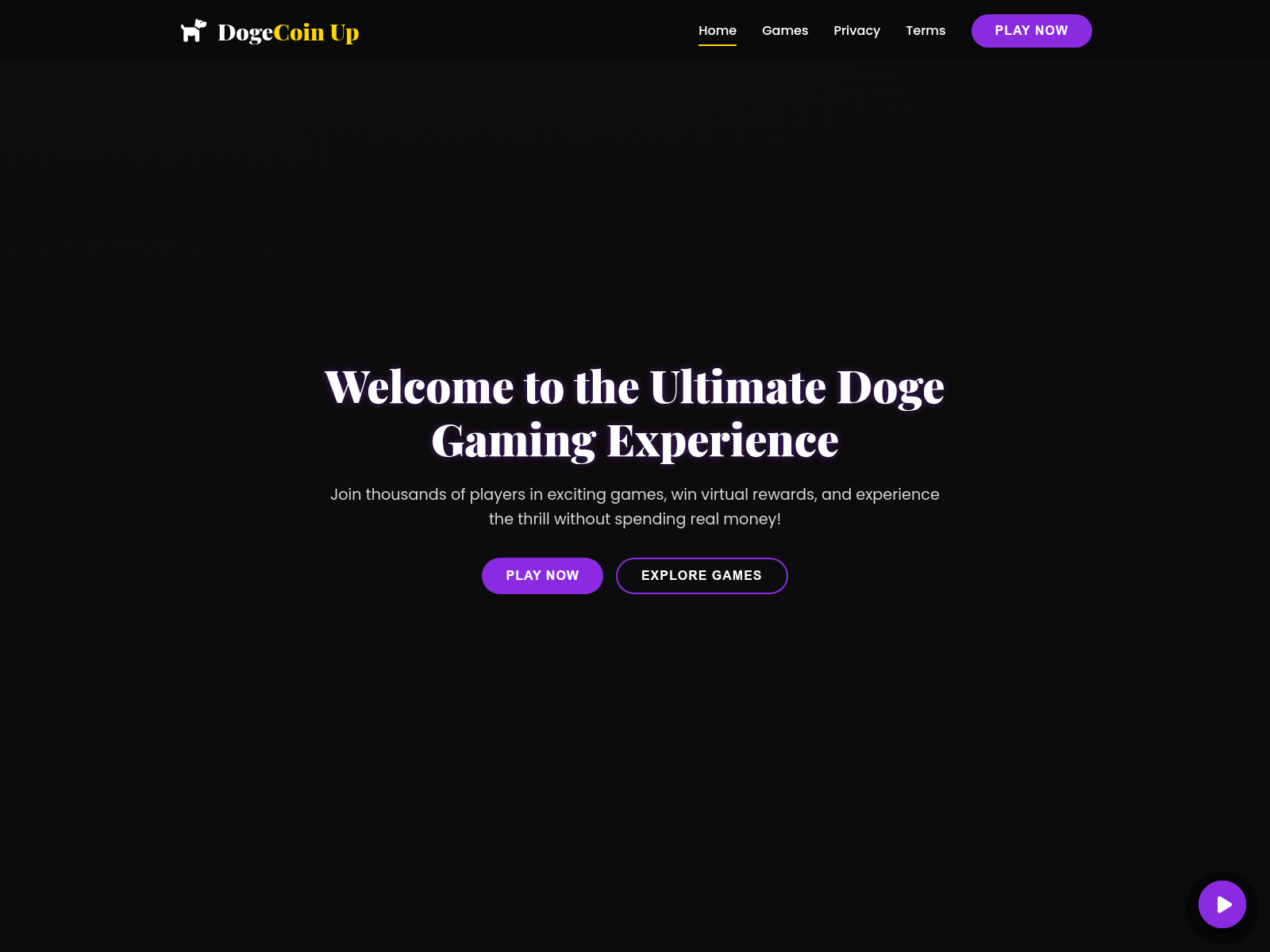 Screenshot of dogecoinup.com