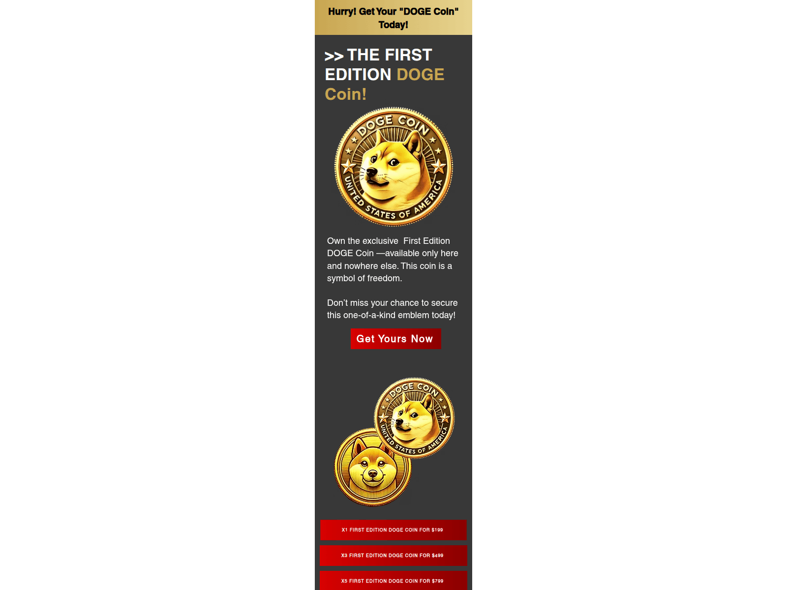 Screenshot of real-dogecoin.com