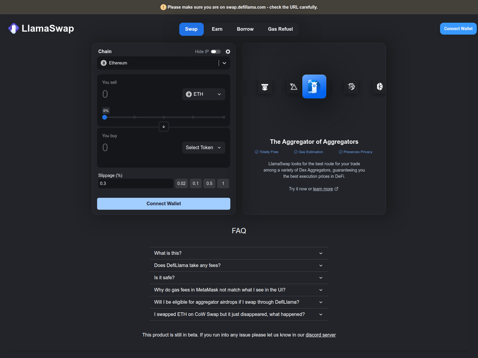 Screenshot of llamaswap-5ip.pages.dev