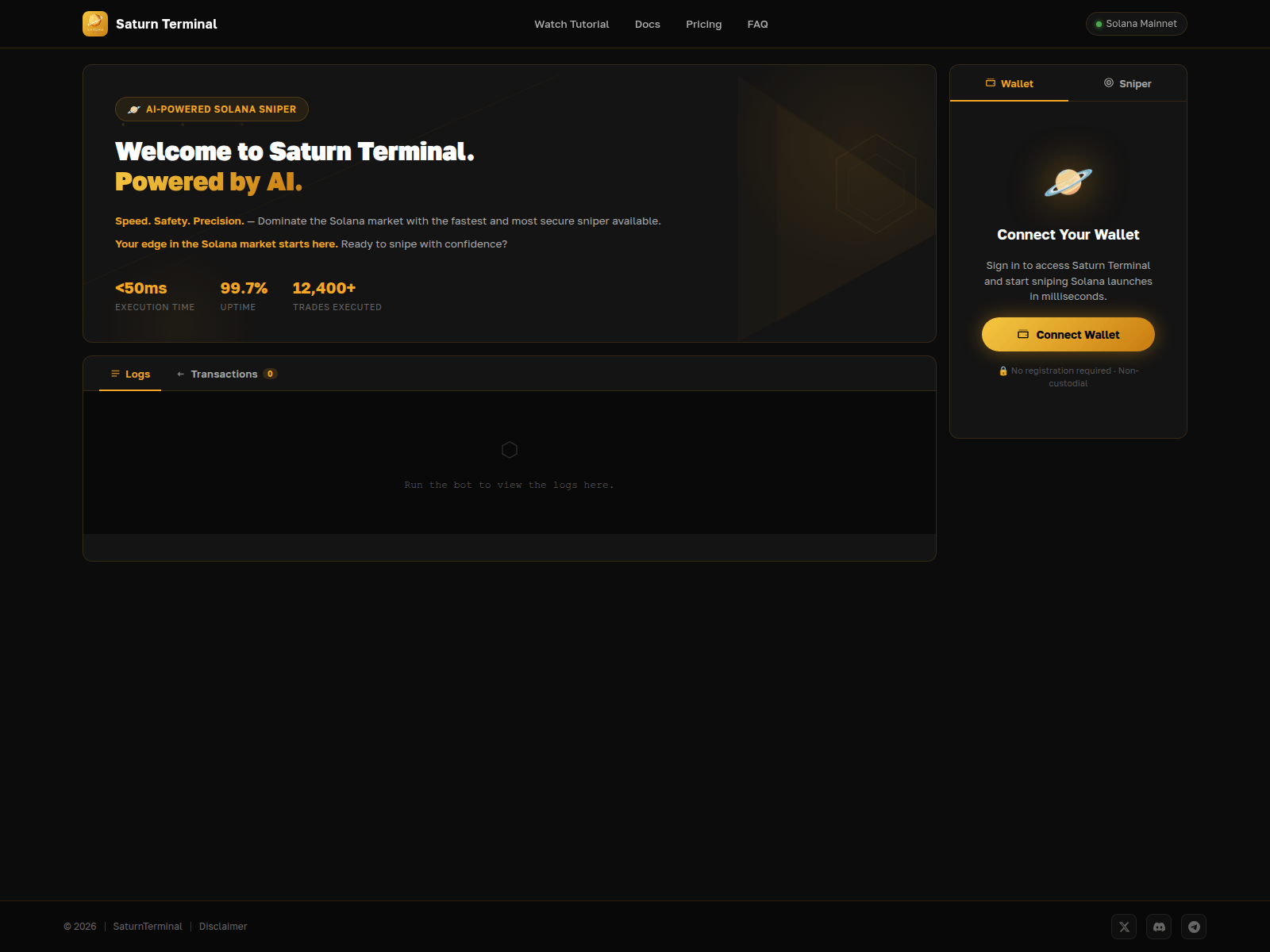 Screenshot of saturnfinance.fun