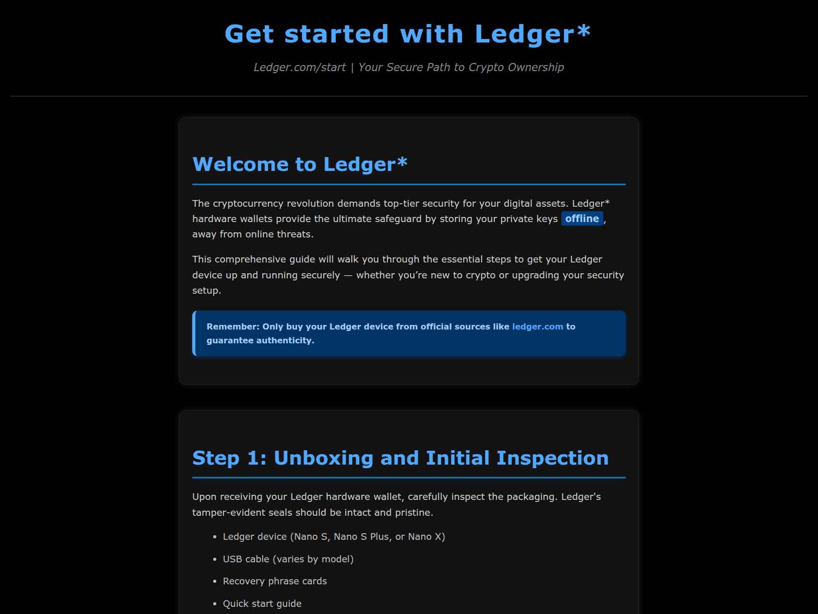 Screenshot of slect-ldgr-start.pages.dev
