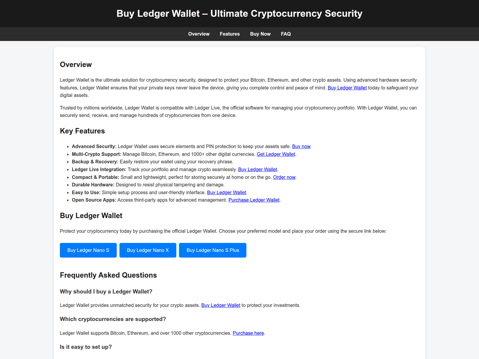 Screenshot of ledgr-hrdware-wallet.pages.dev