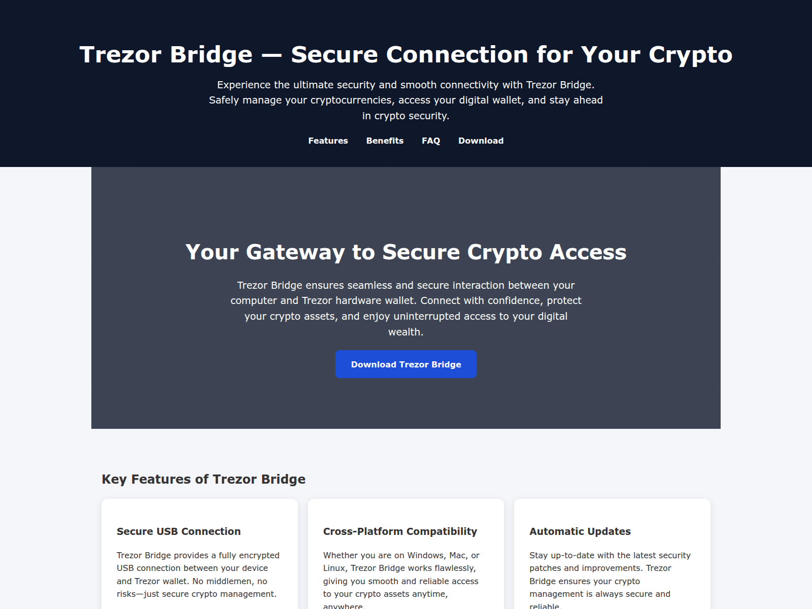 Screenshot of trezzer-io-bridge.pages.dev