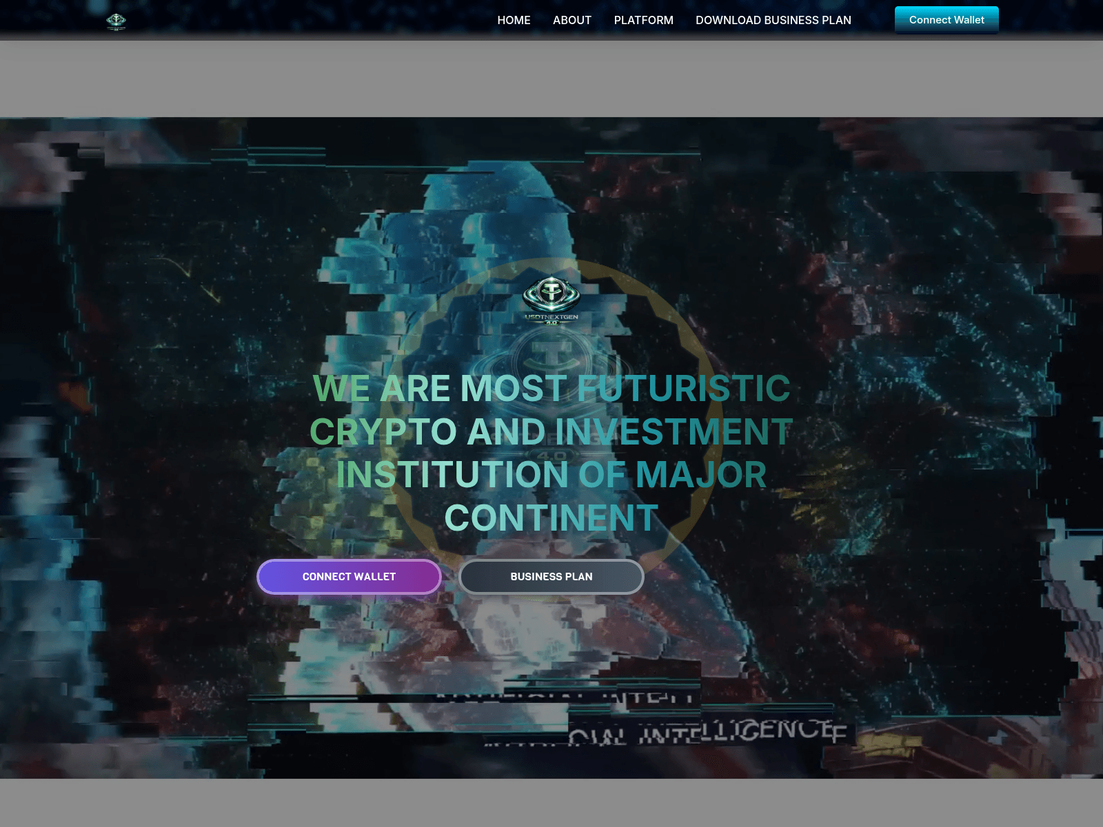 Screenshot of usdtnextgen.com