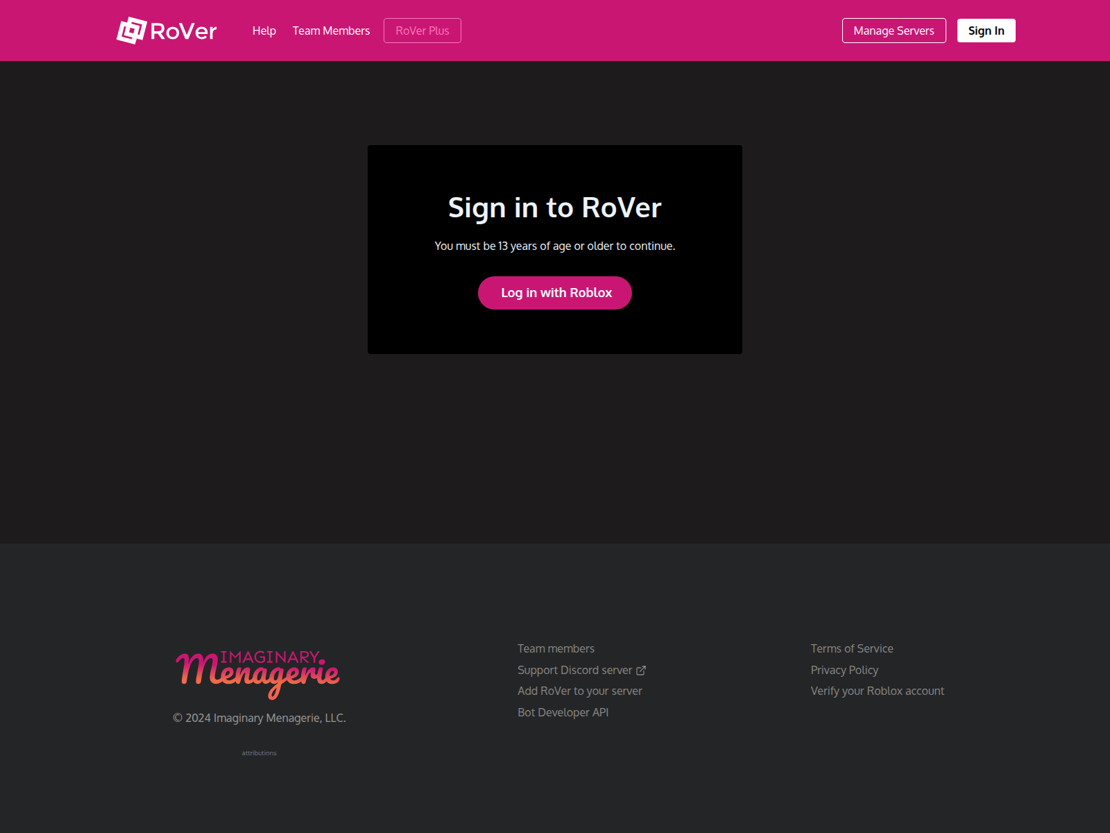 Screenshot of roverauthorize.link