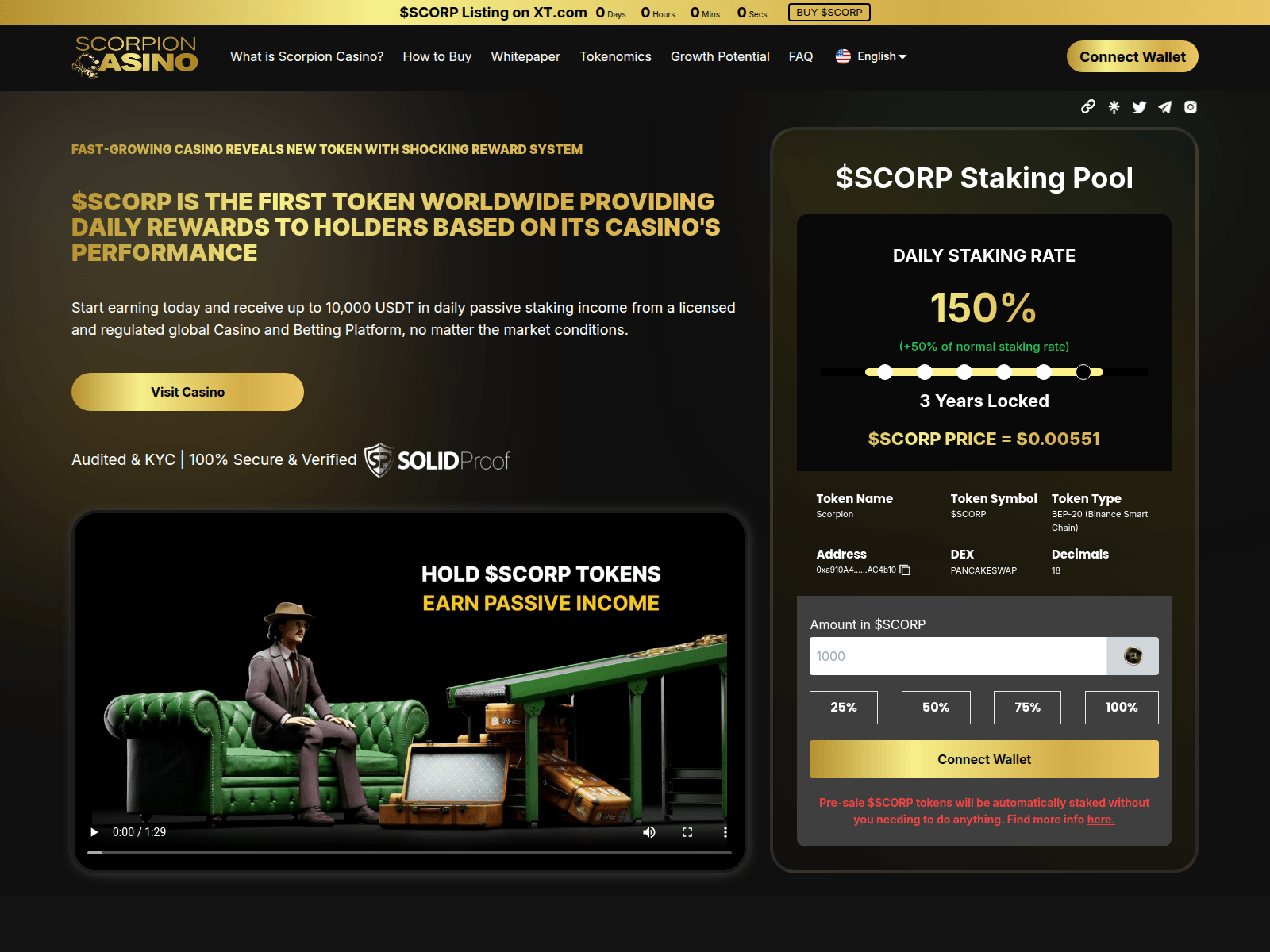 Screenshot of app-presale-scorpion-casino.pages.dev