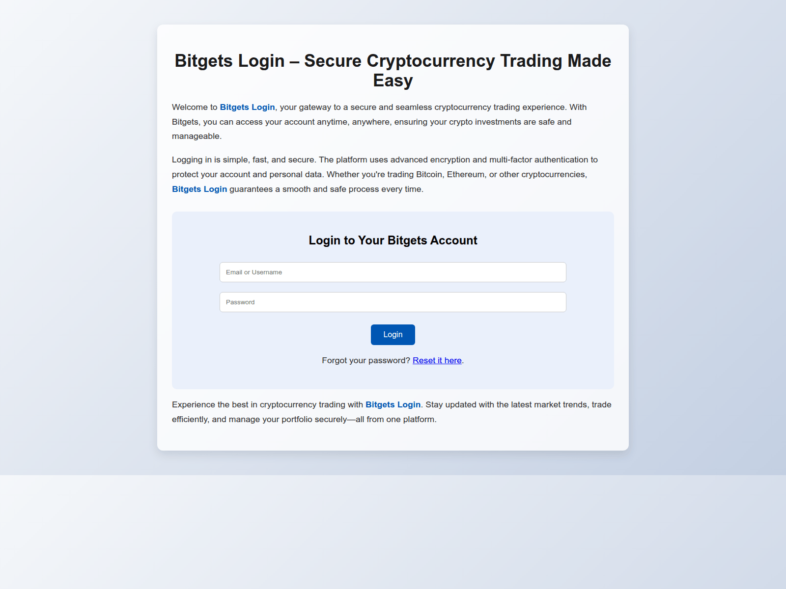Screenshot of cloud-bitgets-lgn-eng.pages.dev