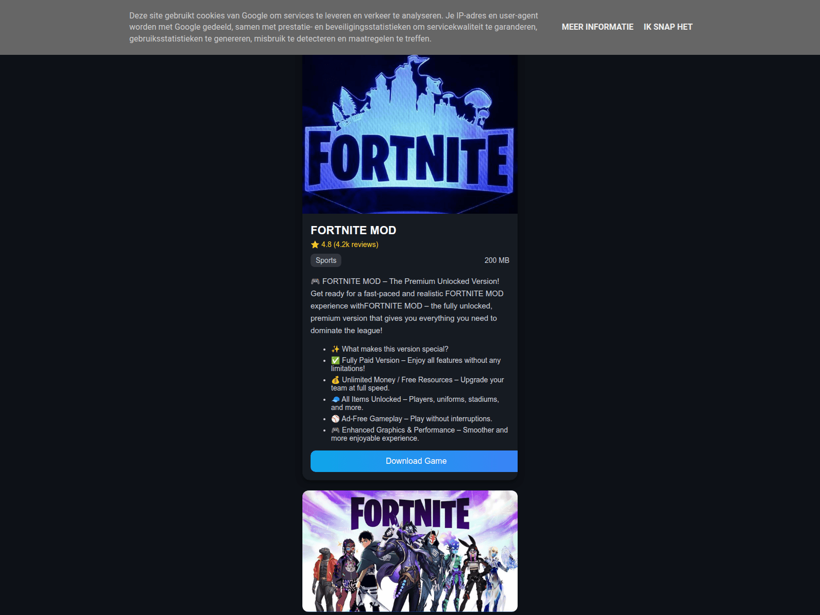 Screenshot of confortplay.online
