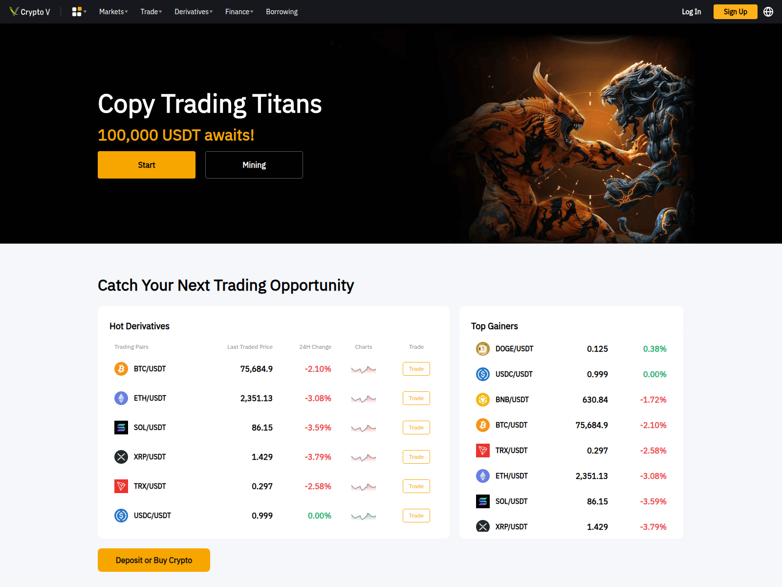 Screenshot of crypt0v.co