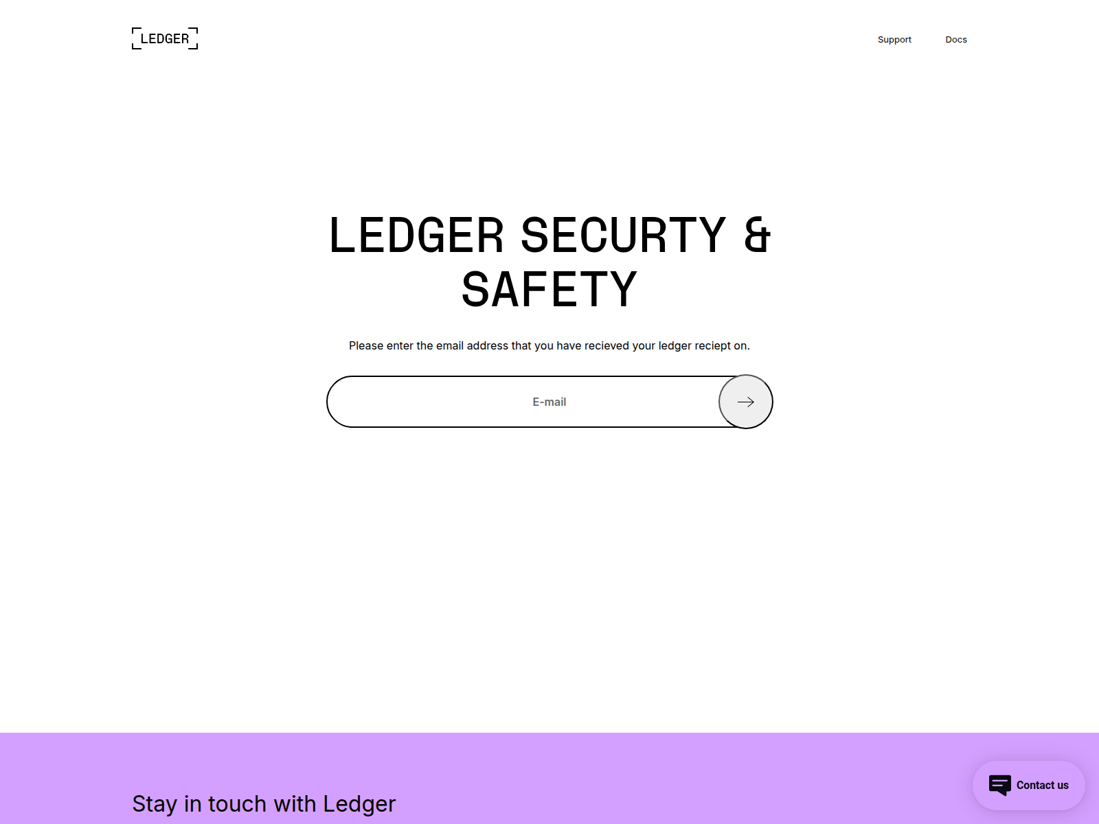 Screenshot of testingledgerlol.pages.dev