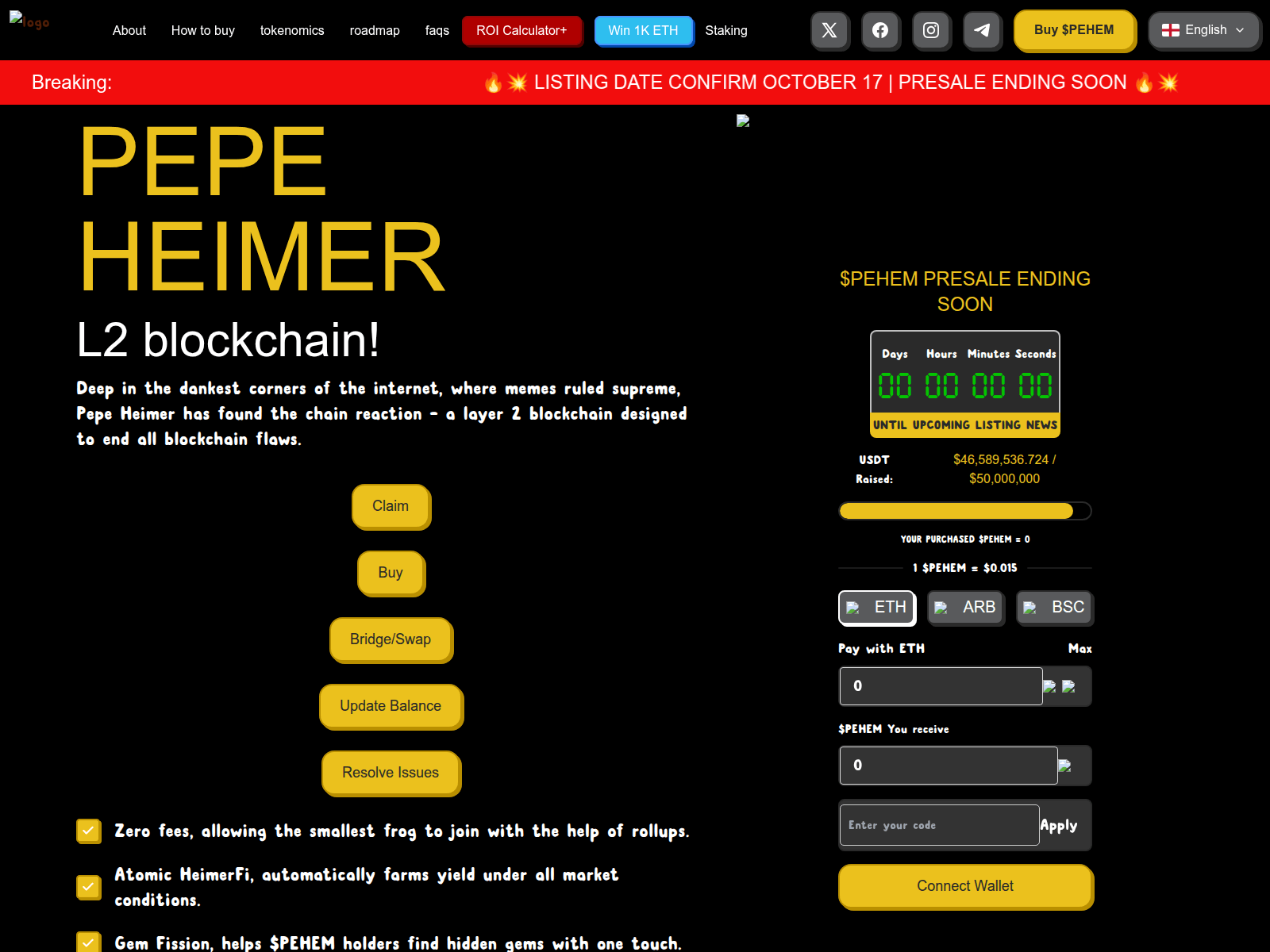 Screenshot of m-pepeheimer.pages.dev