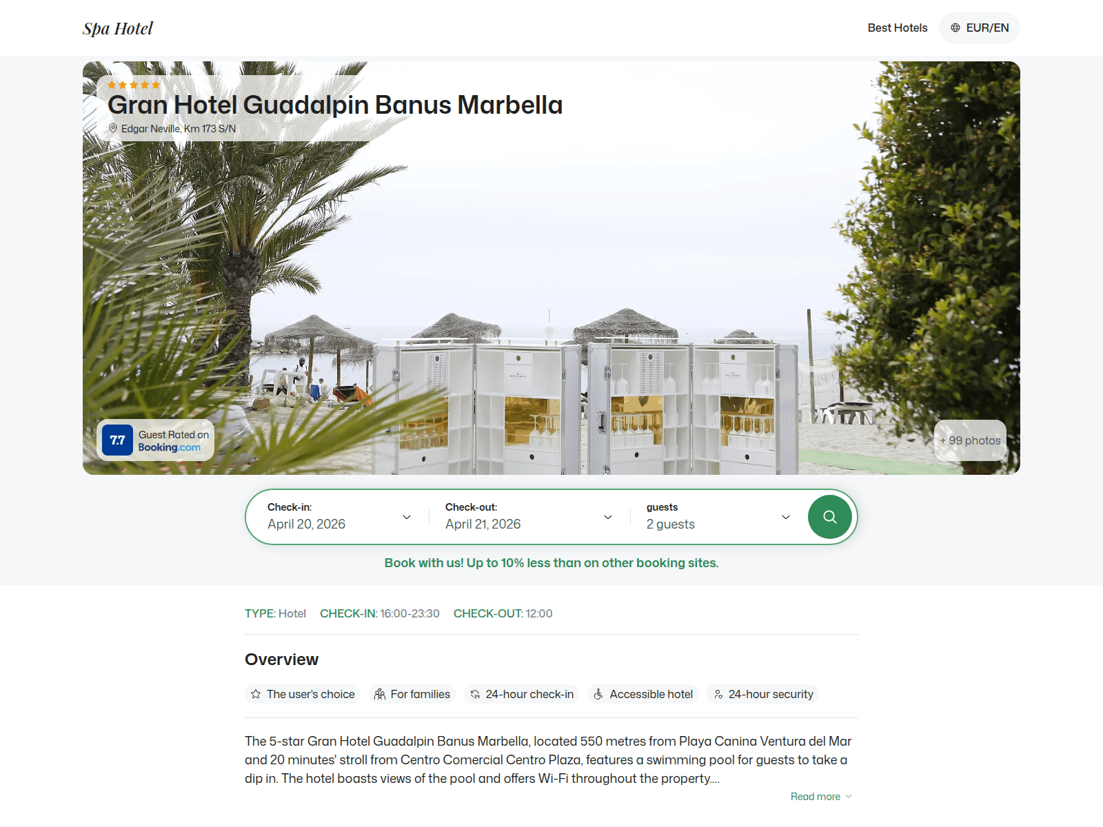 Screenshot of granguadalpbanus.spahotel.guru
