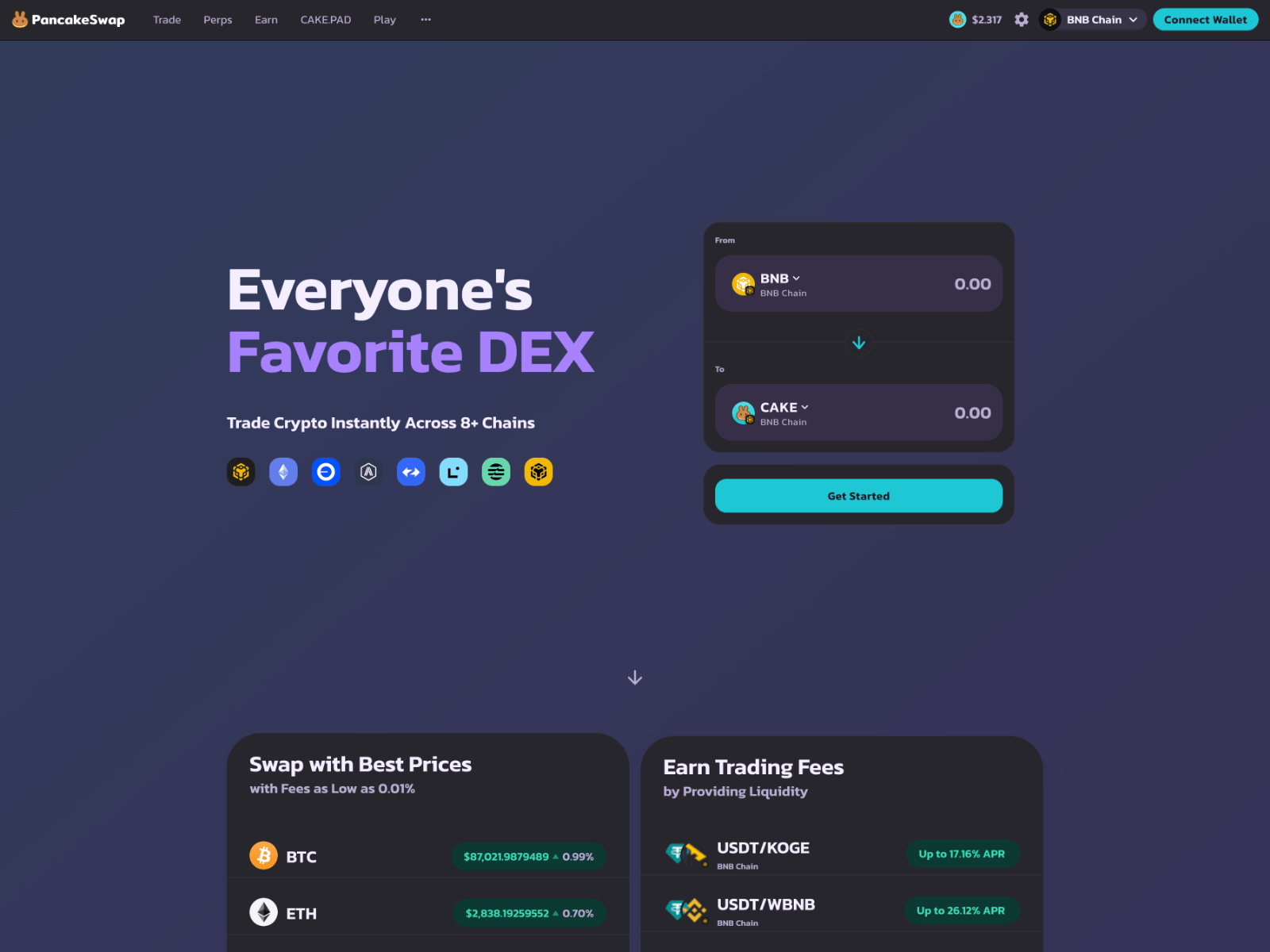 Screenshot of pancakeswapd.github.io