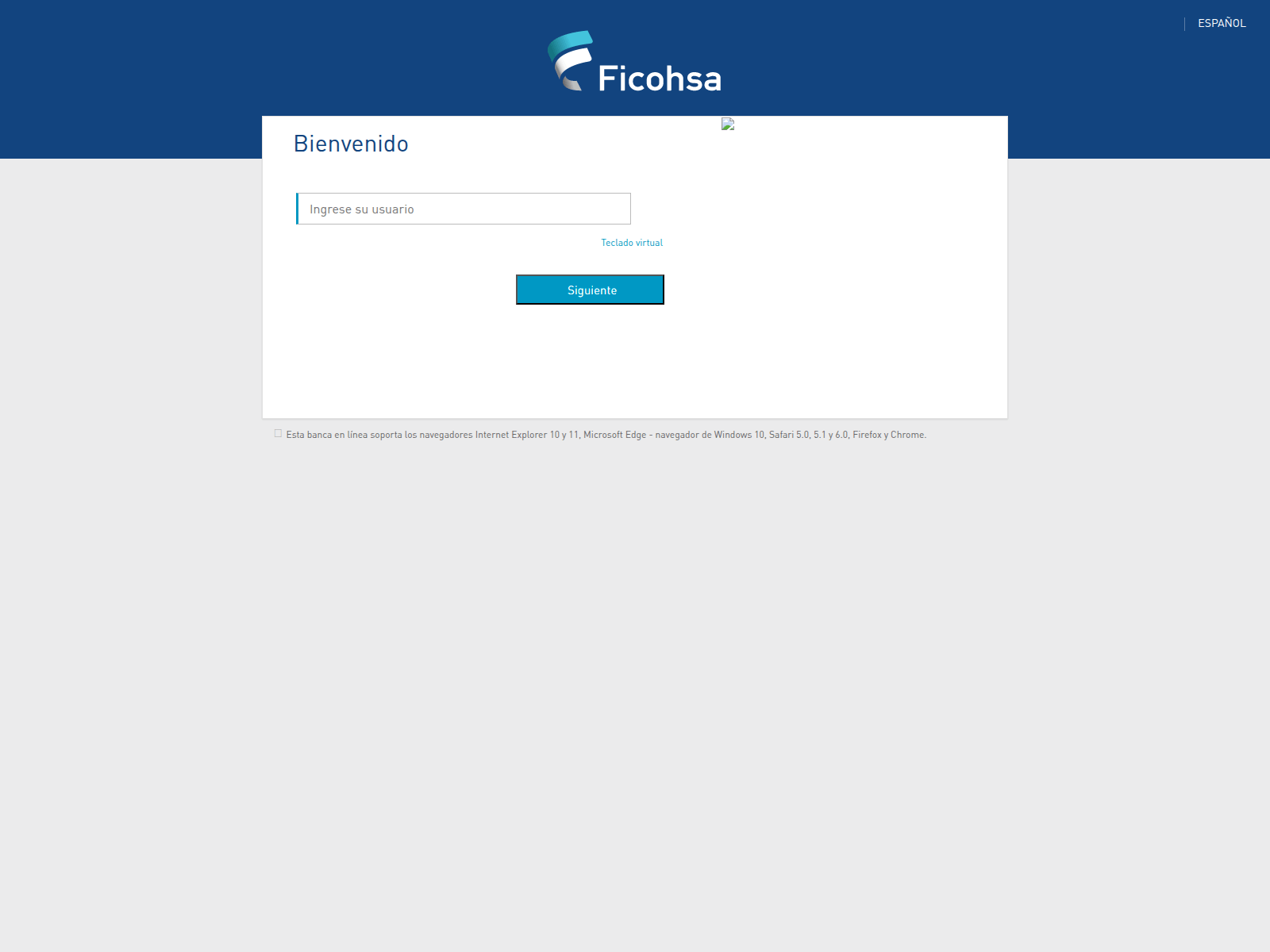 Screenshot of inicio-ficohsa.webcindario.com