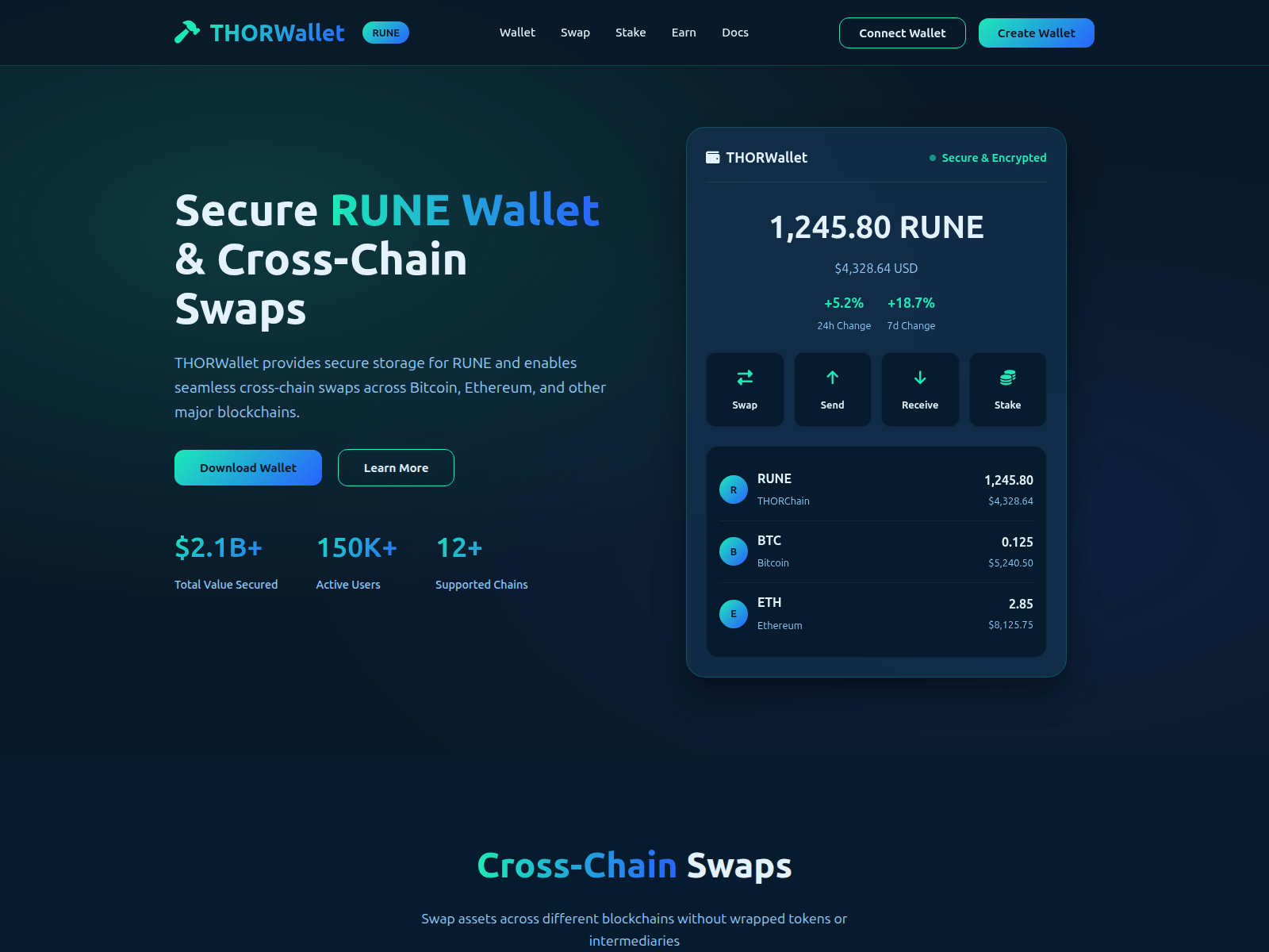 Screenshot of thorchain-wallet-xyz.pages.dev