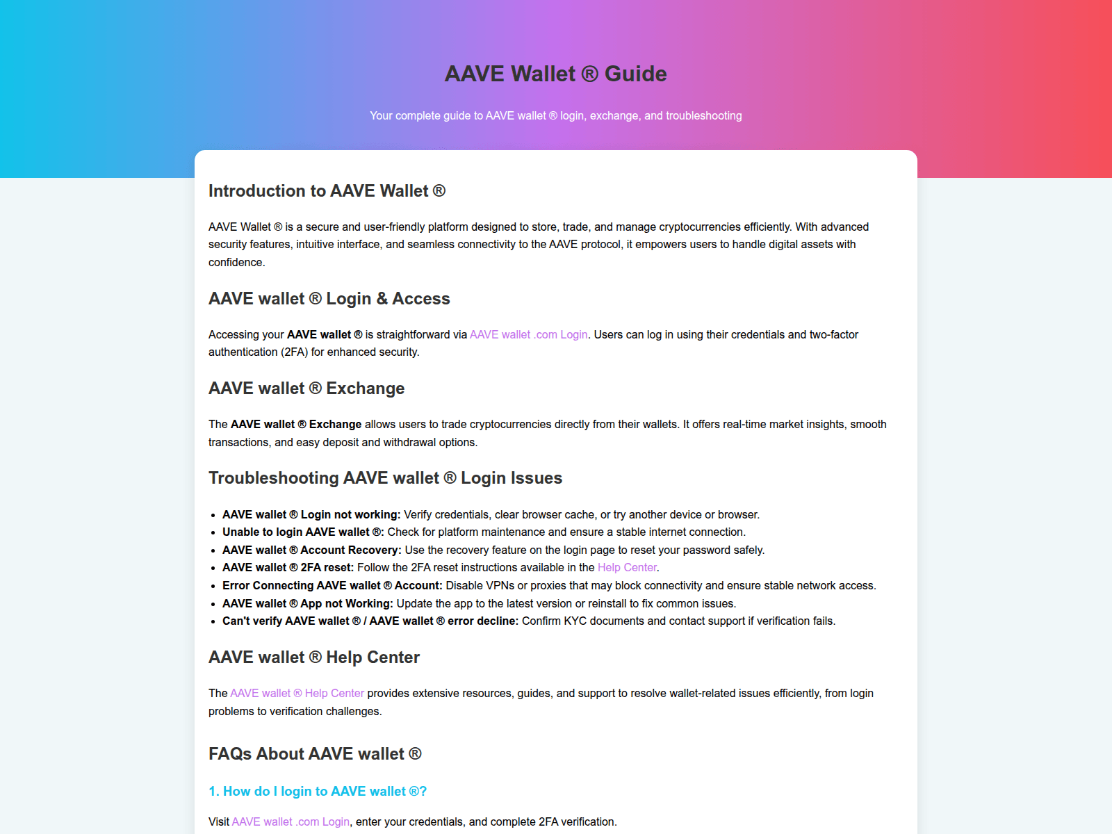 Screenshot of access-aave-wallet.pages.dev