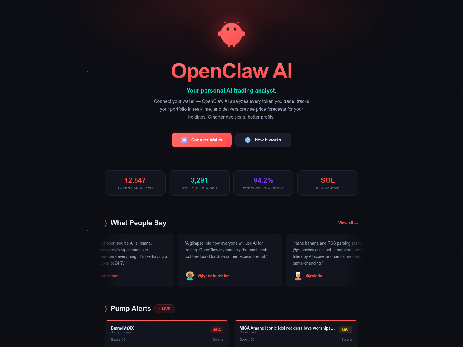 Screenshot of openclawaix.top