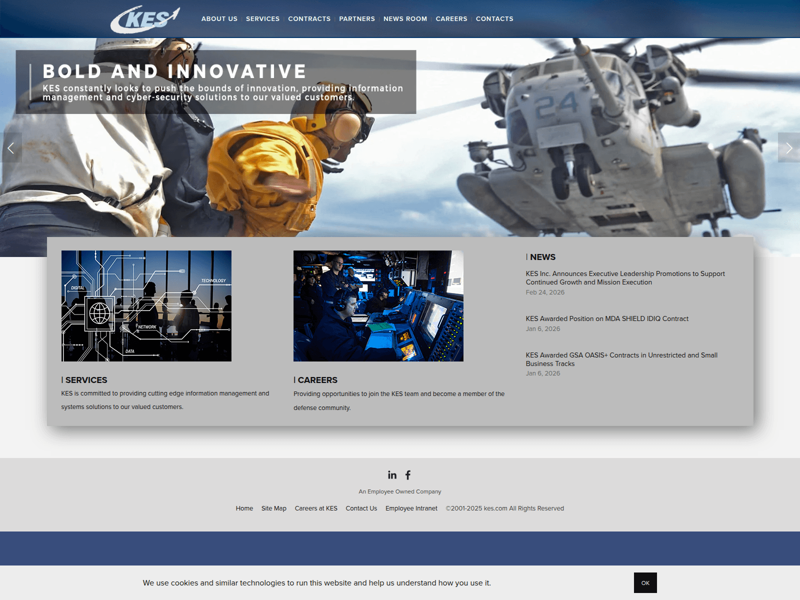 Screenshot of kes.com
