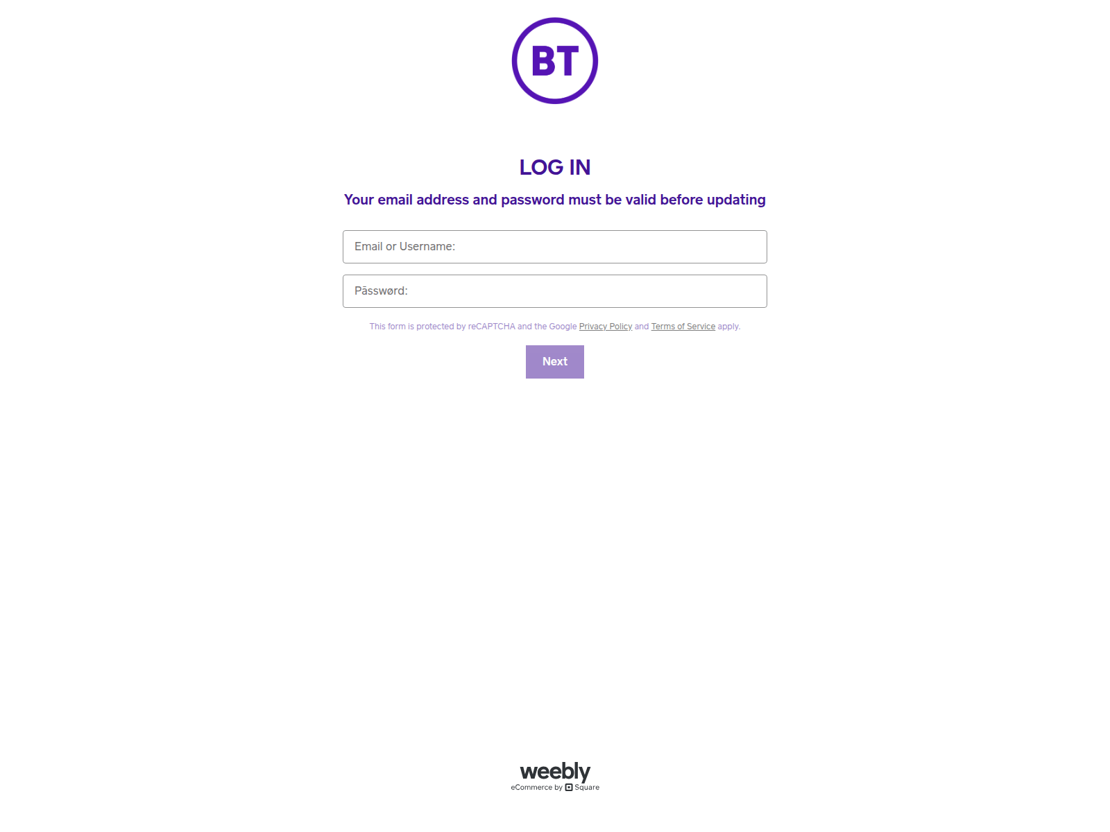 Screenshot of bt-communications-153913.weeblysite.com