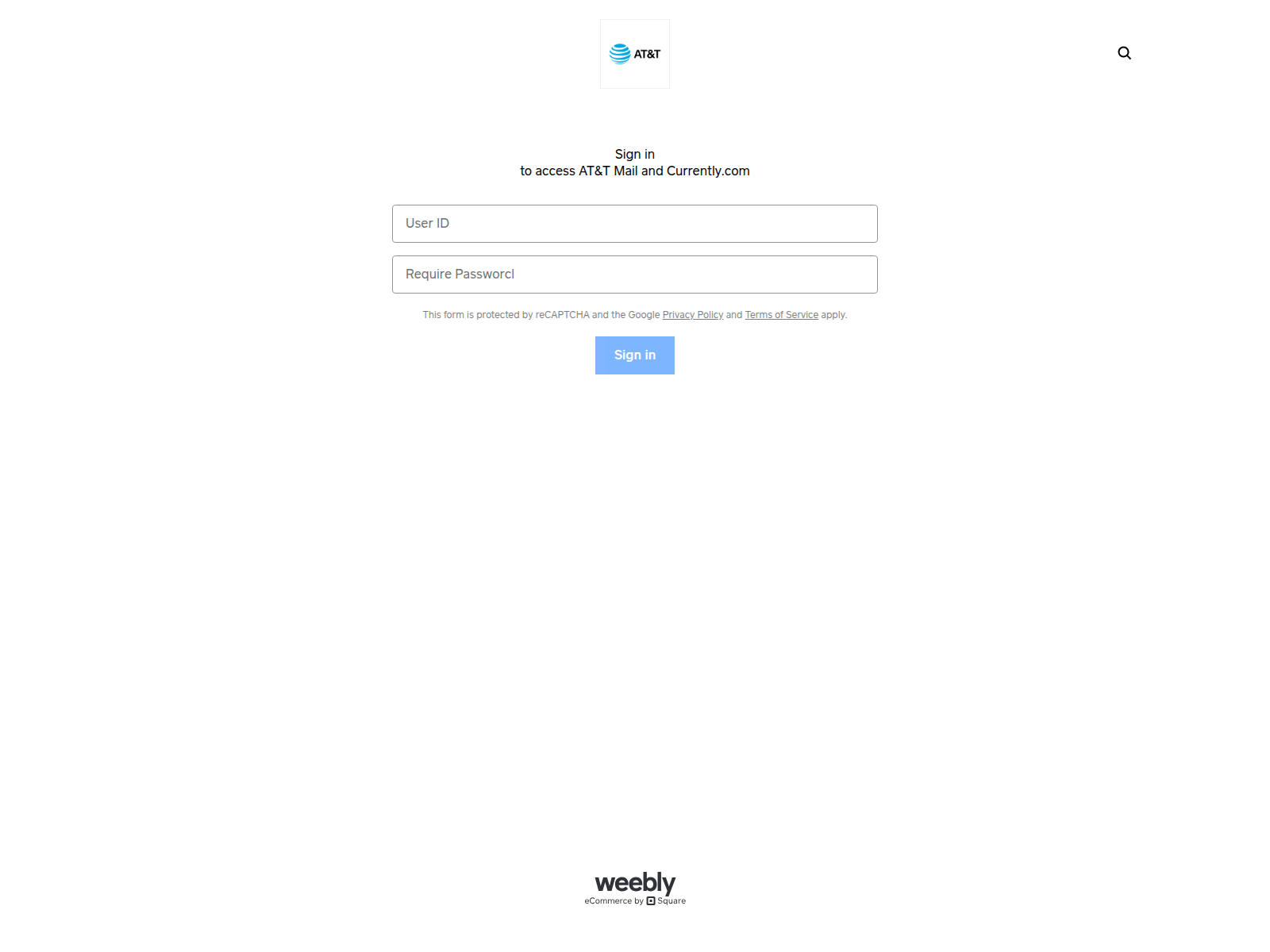Screenshot of sbcglobal-107559.weeblysite.com