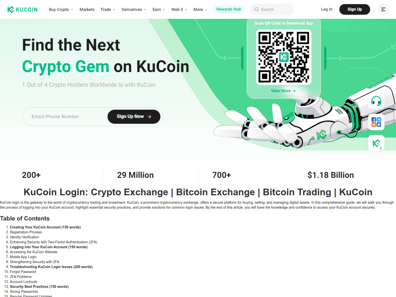 Screenshot of kucoenlogonn.webflow.io