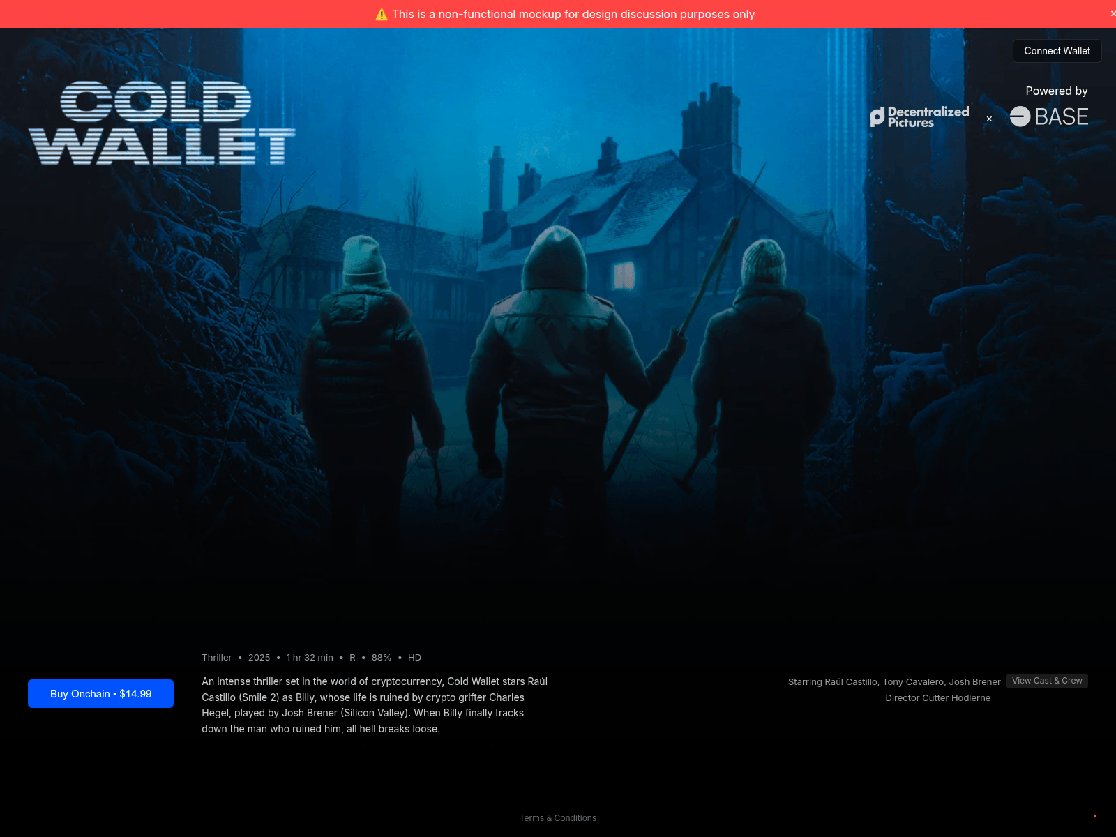Screenshot of coldwallet-mockup.pages.dev