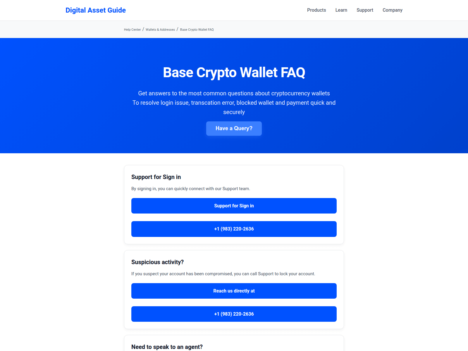 Screenshot of digitalassetguide.online