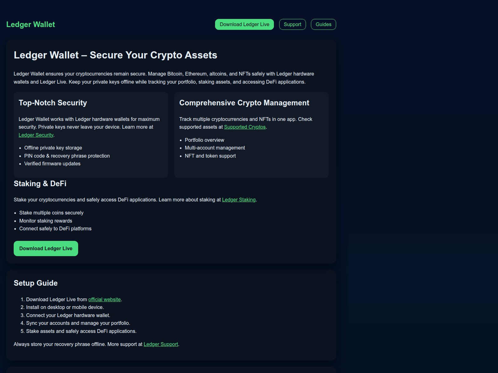 Screenshot of hrdware-wallet-ldzr.pages.dev