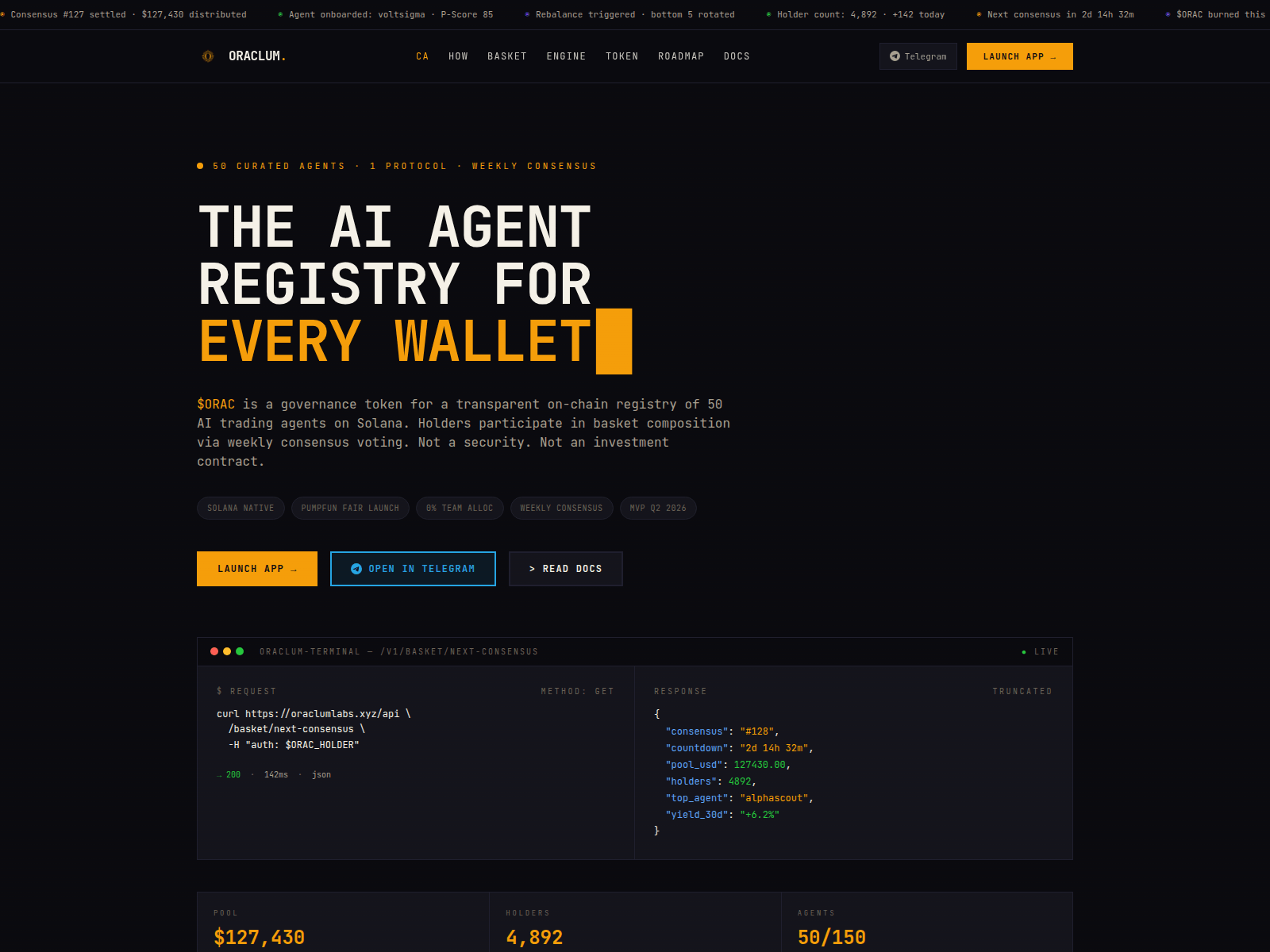 Screenshot of oraclumlabs.xyz