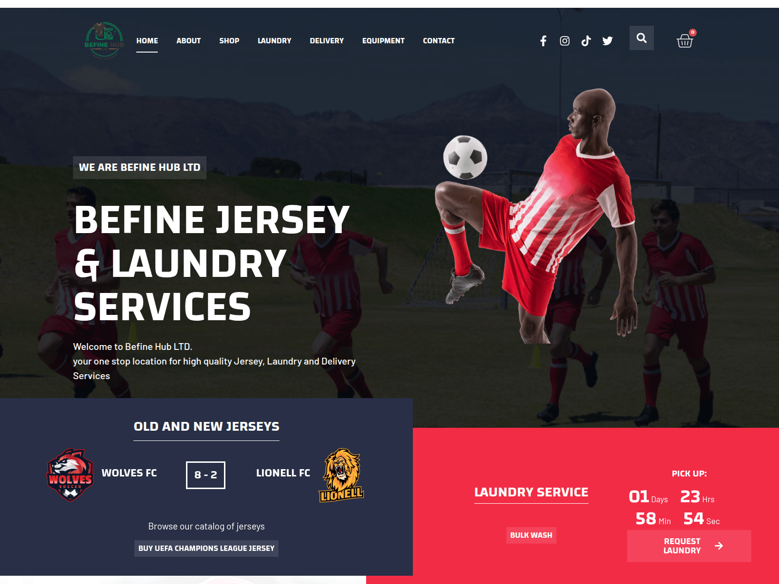 Screenshot of befinehubltd.com
