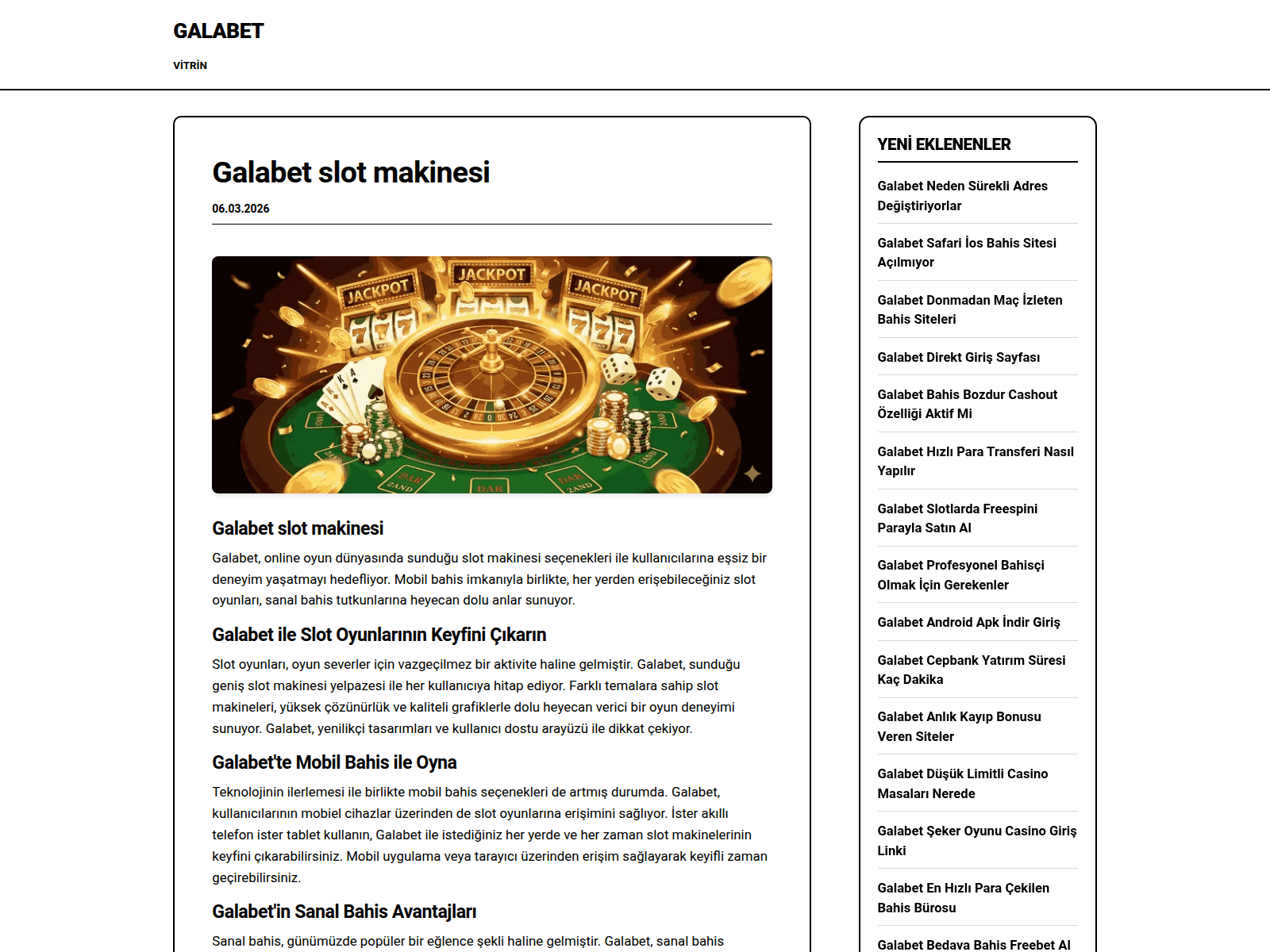 Screenshot of galabetguncelgiris.link