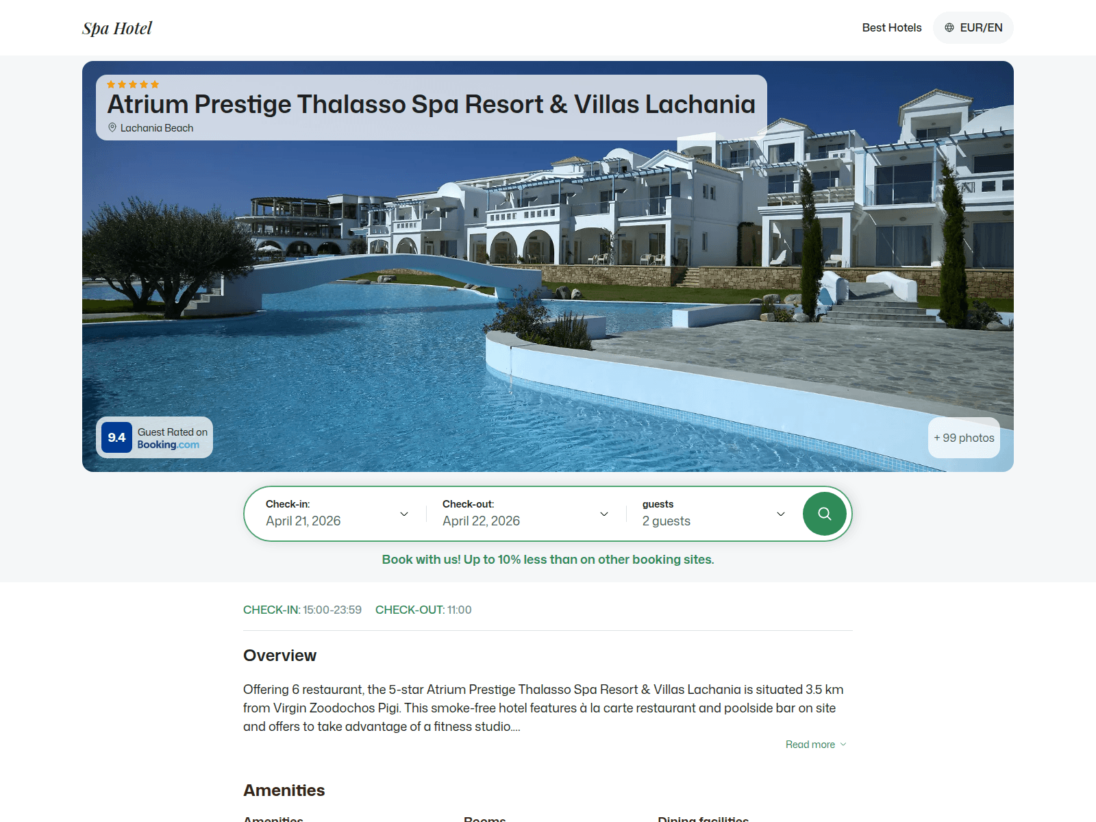 Screenshot of atriumprestighalassoresortvillas.spahotel.guru