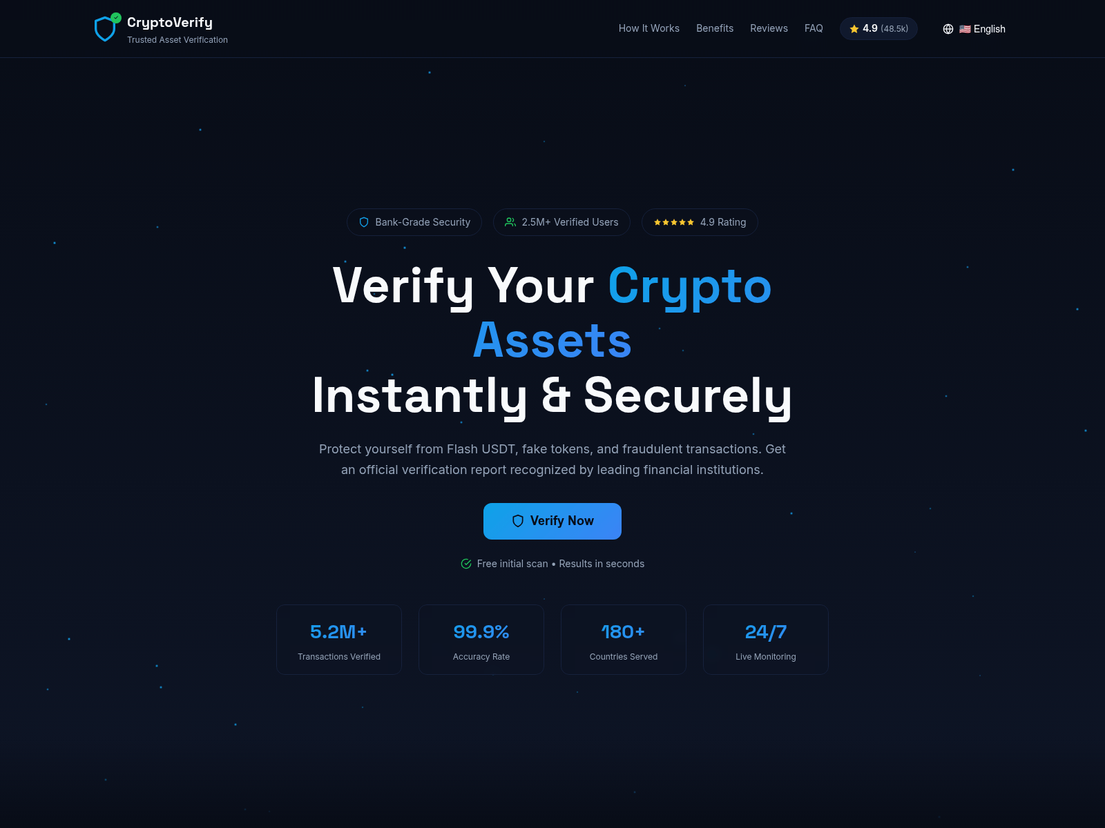 Screenshot of cryptoprotect.io