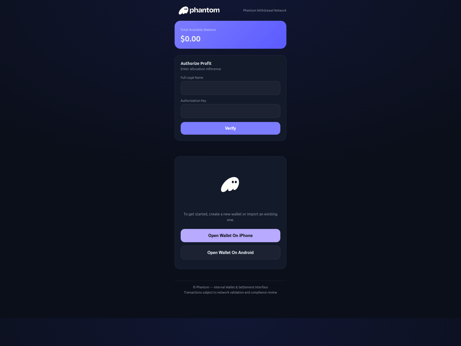 Screenshot of phantomportall.wapka.site