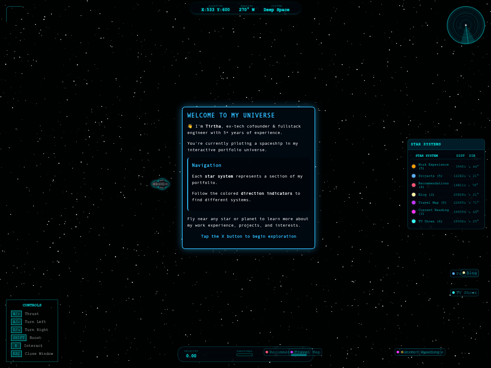 Screenshot of stellarlogs.dev